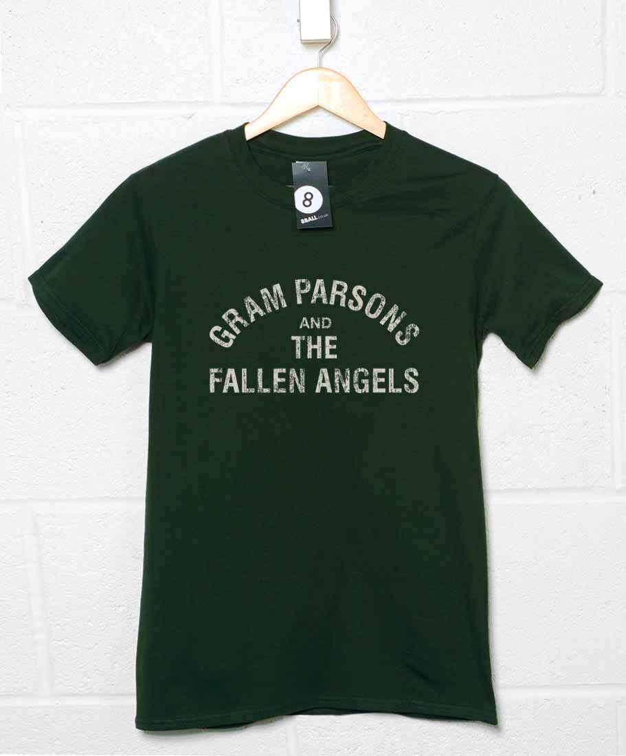 Gram Parsons And The Fallen Angels Distressed Print Mens T-Shirt 8Ball