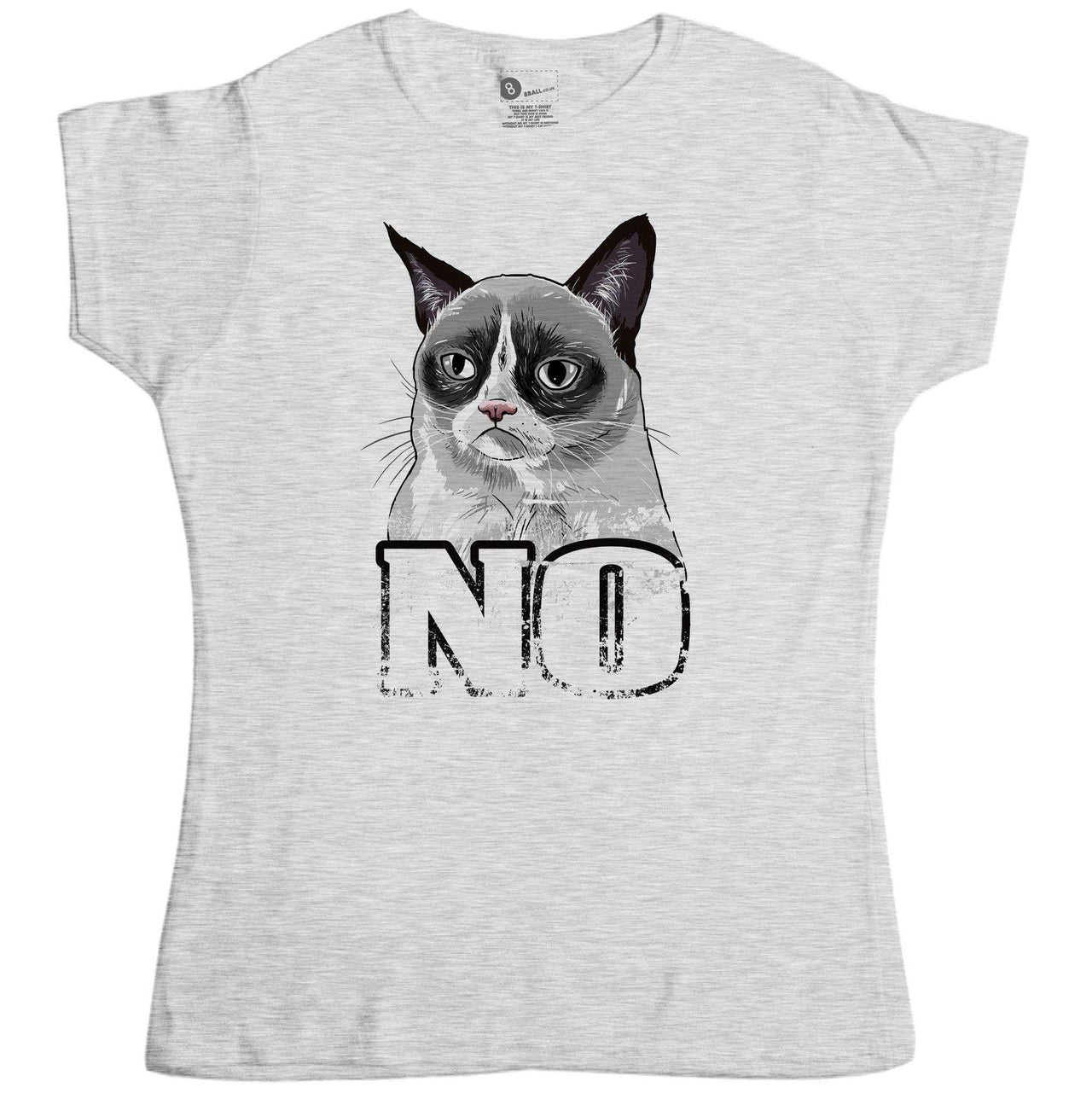 Grumpy Cat No Womens T-Shirt 8Ball