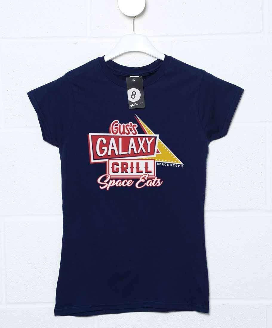 Gus's Galaxy Grill Womens Style T-Shirt, Inspired By Spaceballs 8Ball