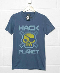 Thumbnail for Hack The Planet Unisex T-Shirt For Men And Women 8Ball