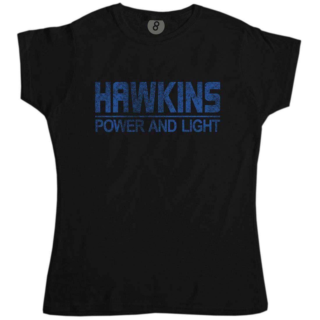 Hawkins Power And Light Womens T-Shirt 8Ball