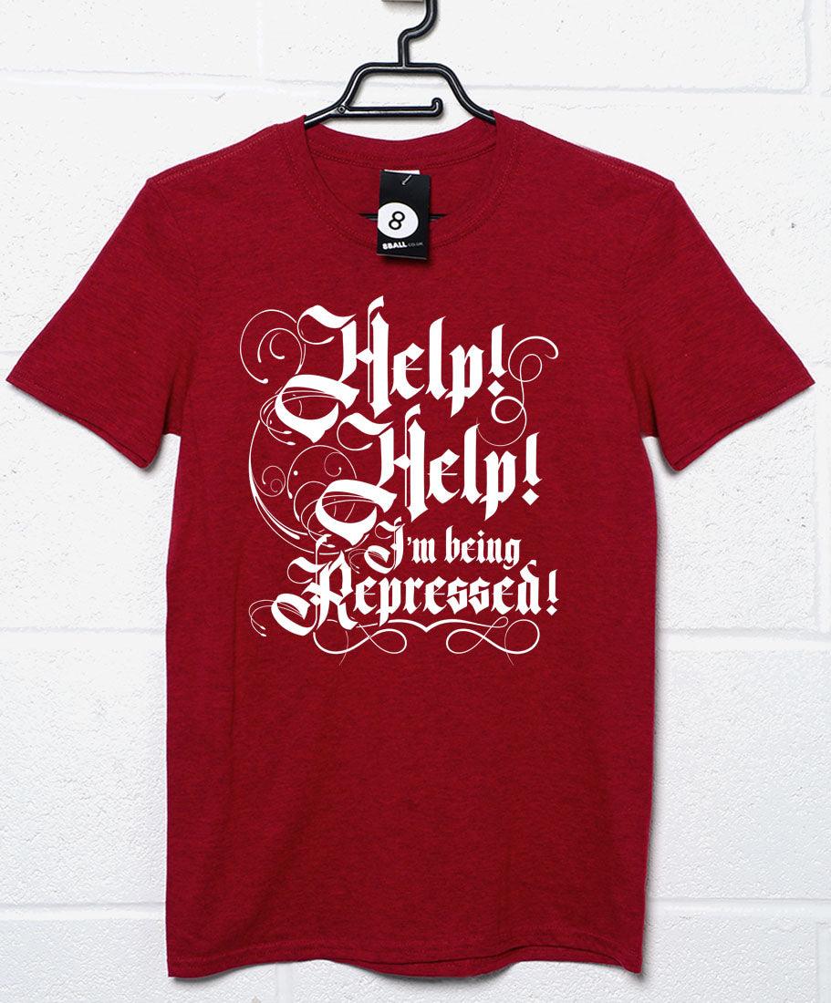 Help I'm Being Repressed Mens T-Shirt 8Ball