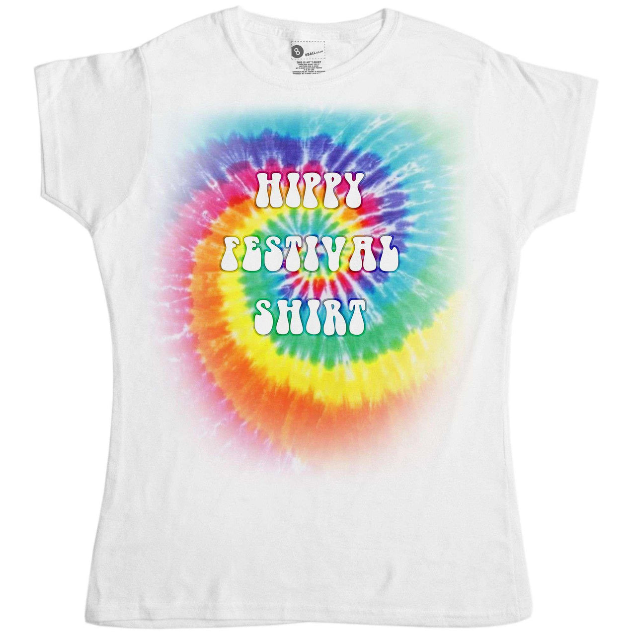 Hippy Festival Womens T-Shirt 8Ball