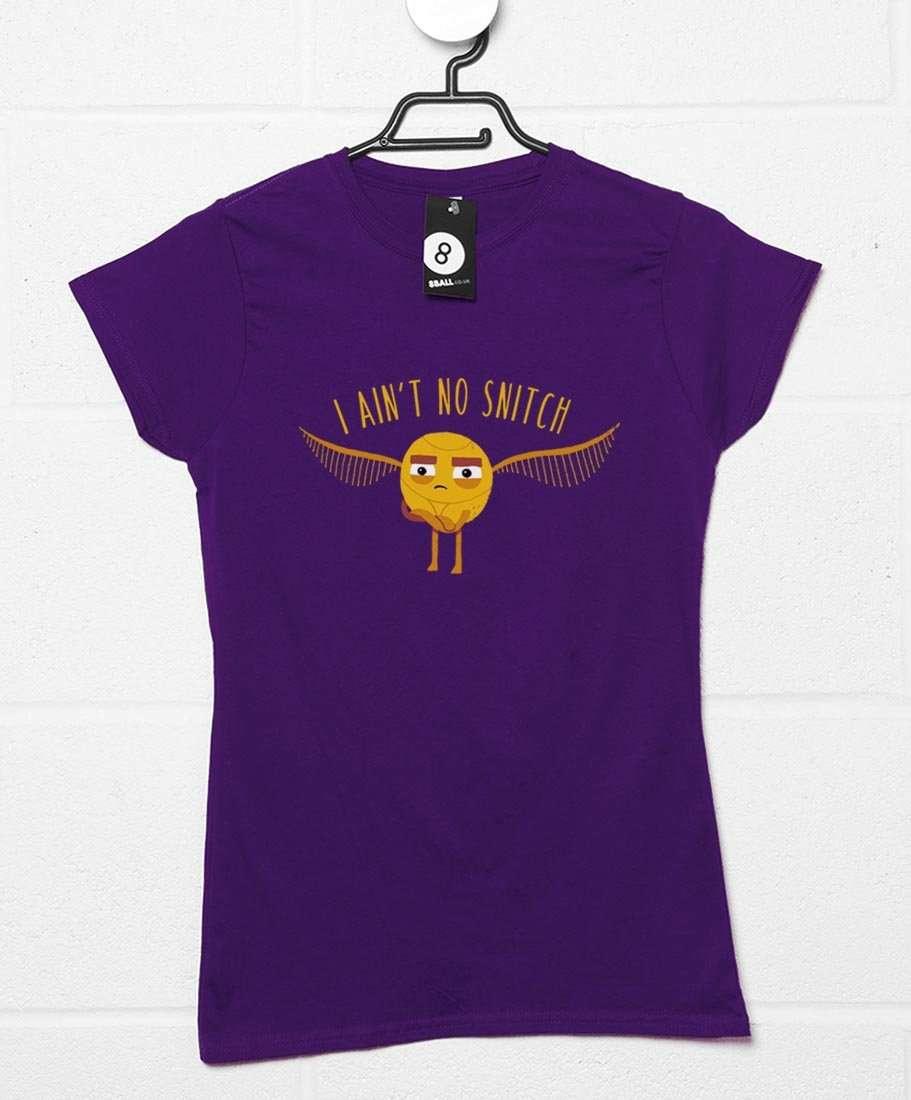 I Ain't No Snitch DinoMike Womens T-Shirt 8Ball