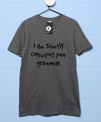 Thumbnail for I Am Silently Correcting Your Grammar Funny T-Shirt For Men 8Ball