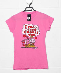 Thumbnail for I Choo Choo Choose You Fitted Womens T-Shirt 8Ball