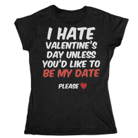 Thumbnail for I Hate Valentines Day Womens T-Shirt 8Ball