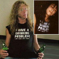 Thumbnail for I Have A Drinking Problem Graphic T-Shirt For Men As Worn By Metallica 8Ball