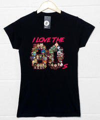Thumbnail for I Love The 80's Fitted Womens T-Shirt 8Ball