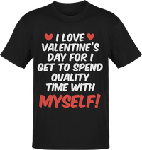 Thumbnail for I Love Valentines Day Adult Graphic T-Shirt For Men 8Ball