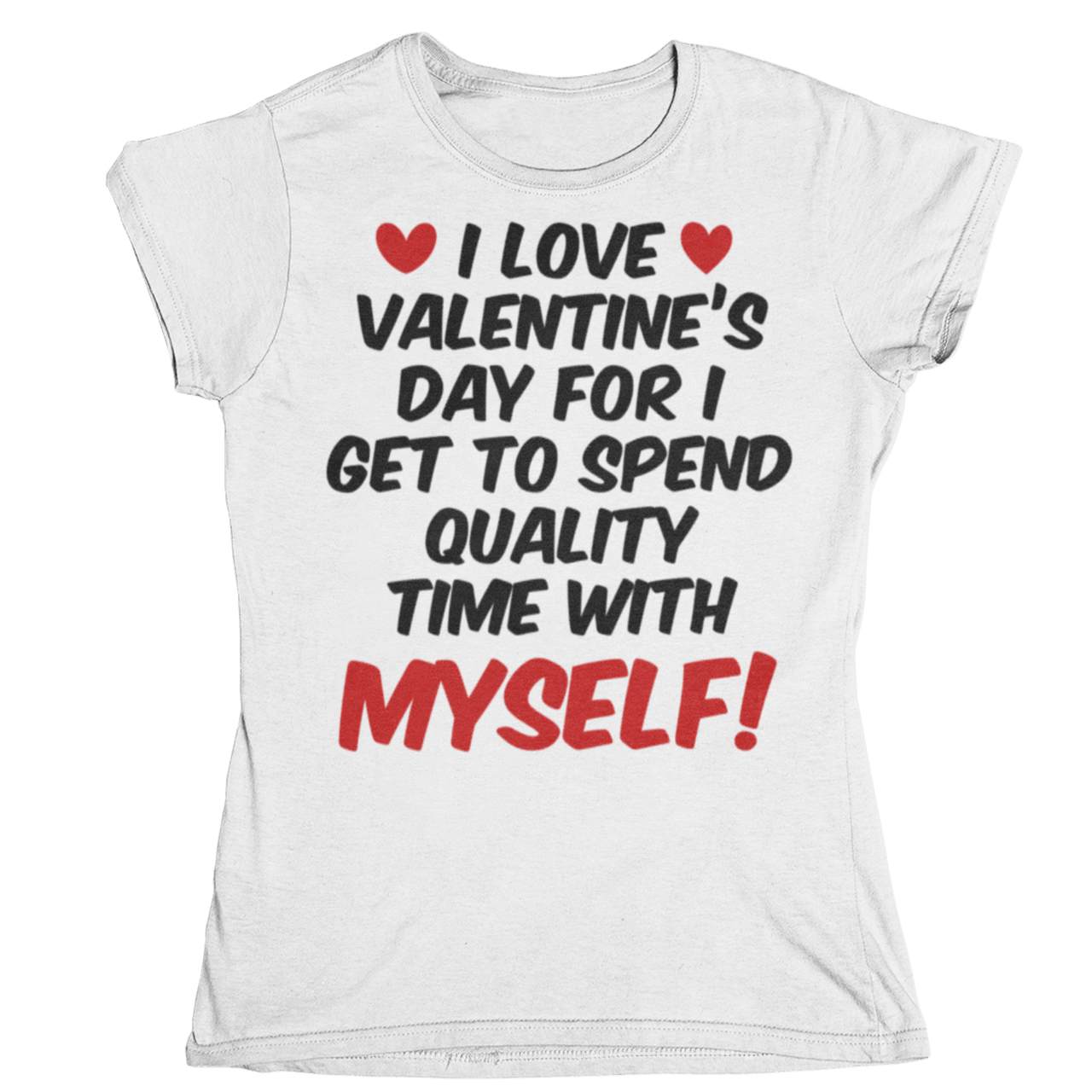 I Love Valentines Day Womens Style T-Shirt 8Ball