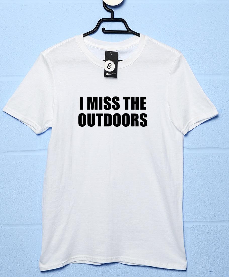 I Miss the Outdoors Video Conference Unisex T-Shirt For Men And Women 8Ball
