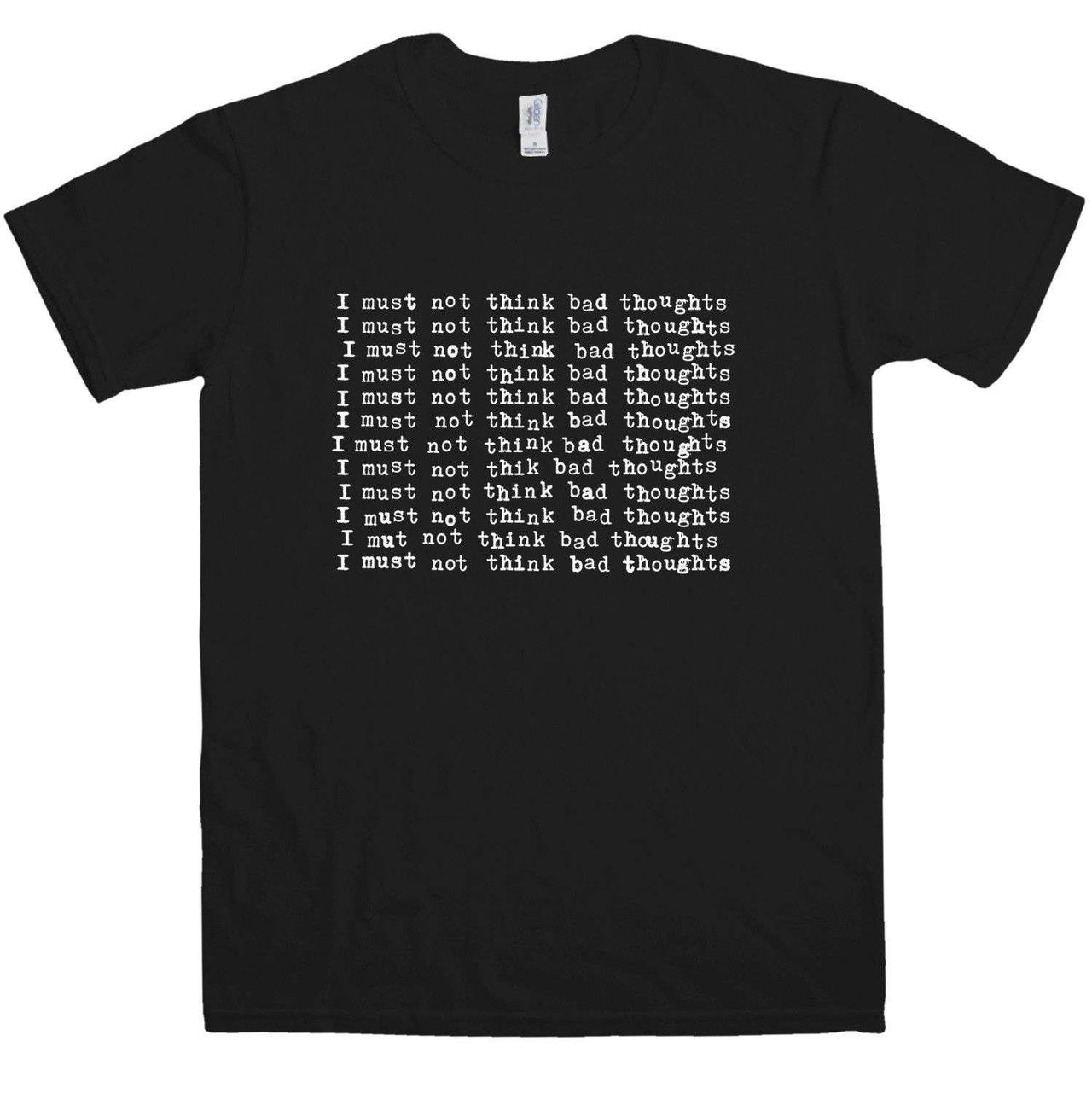 I Must Not Think Bad Thoughts Graphic T-Shirt For Men 8Ball