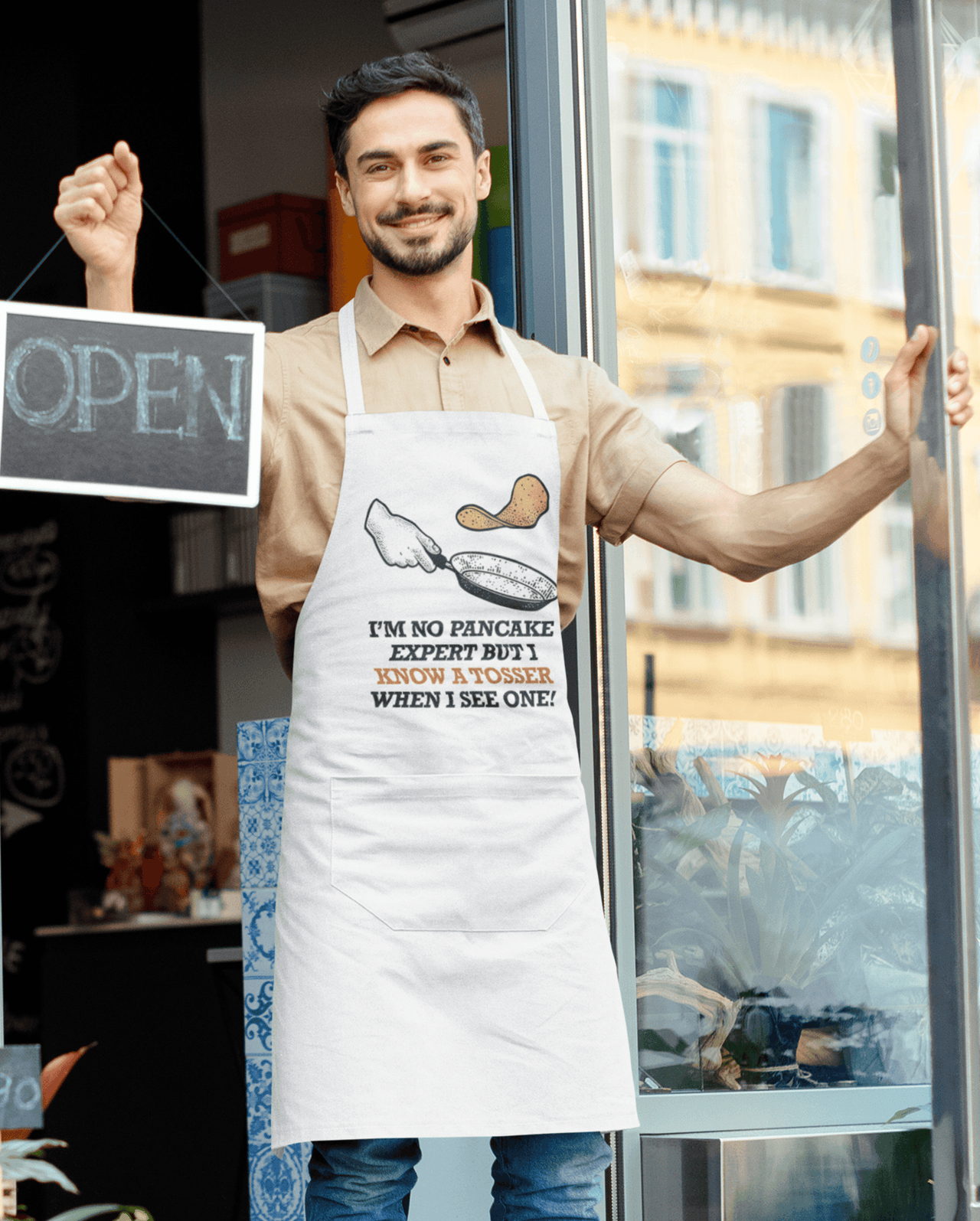 I'm No Pancake Expert Pancake Day Cotton Kitchen Apron 8Ball