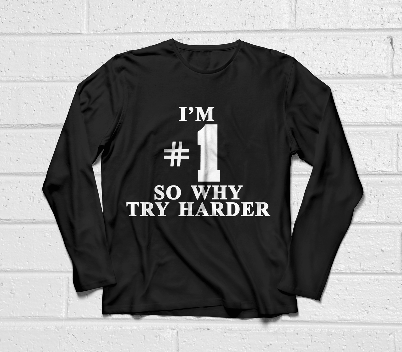 I'm Number 1 Long Sleeve T-Shirt, Inspired By Fat Boy Slim 8Ball
