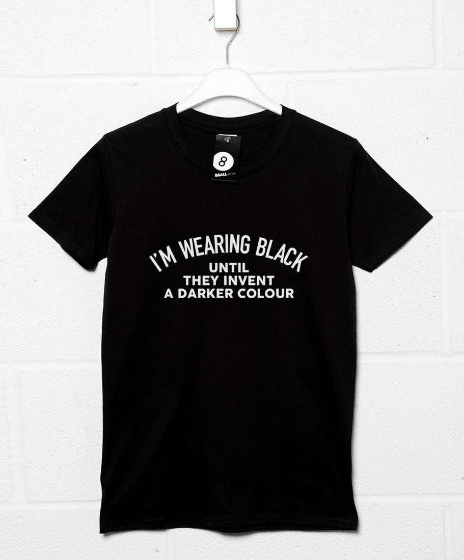 I'm Wearing Black Graphic T-Shirt For Men 8Ball