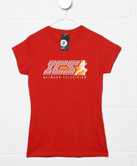 Thumbnail for ICS Network Runner Logo Womens T-Shirt 8Ball