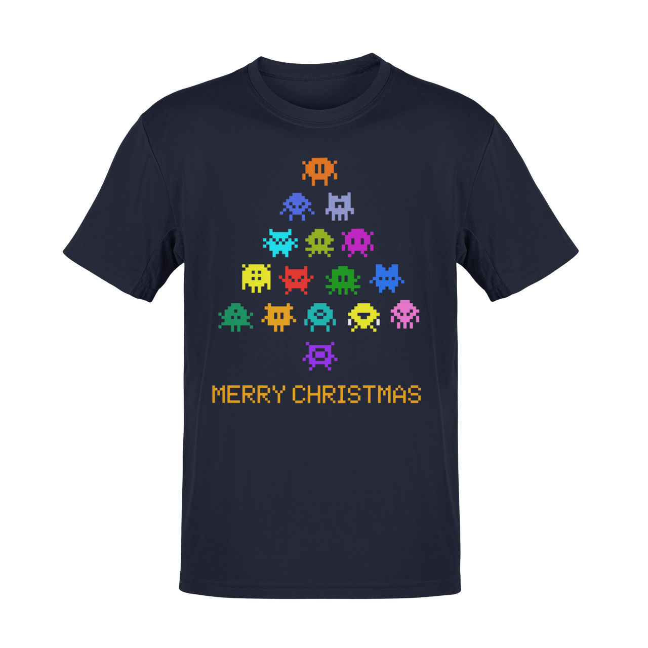 Invaders Christmas Tree Childrens Graphic T-Shirt 8Ball