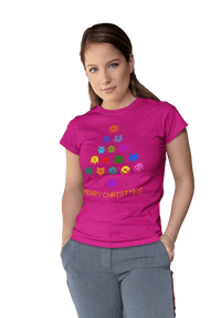 Thumbnail for Invaders Christmas Tree Womens T-Shirt 8Ball