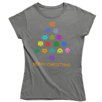 Thumbnail for Invaders Christmas Tree Womens T-Shirt 8Ball