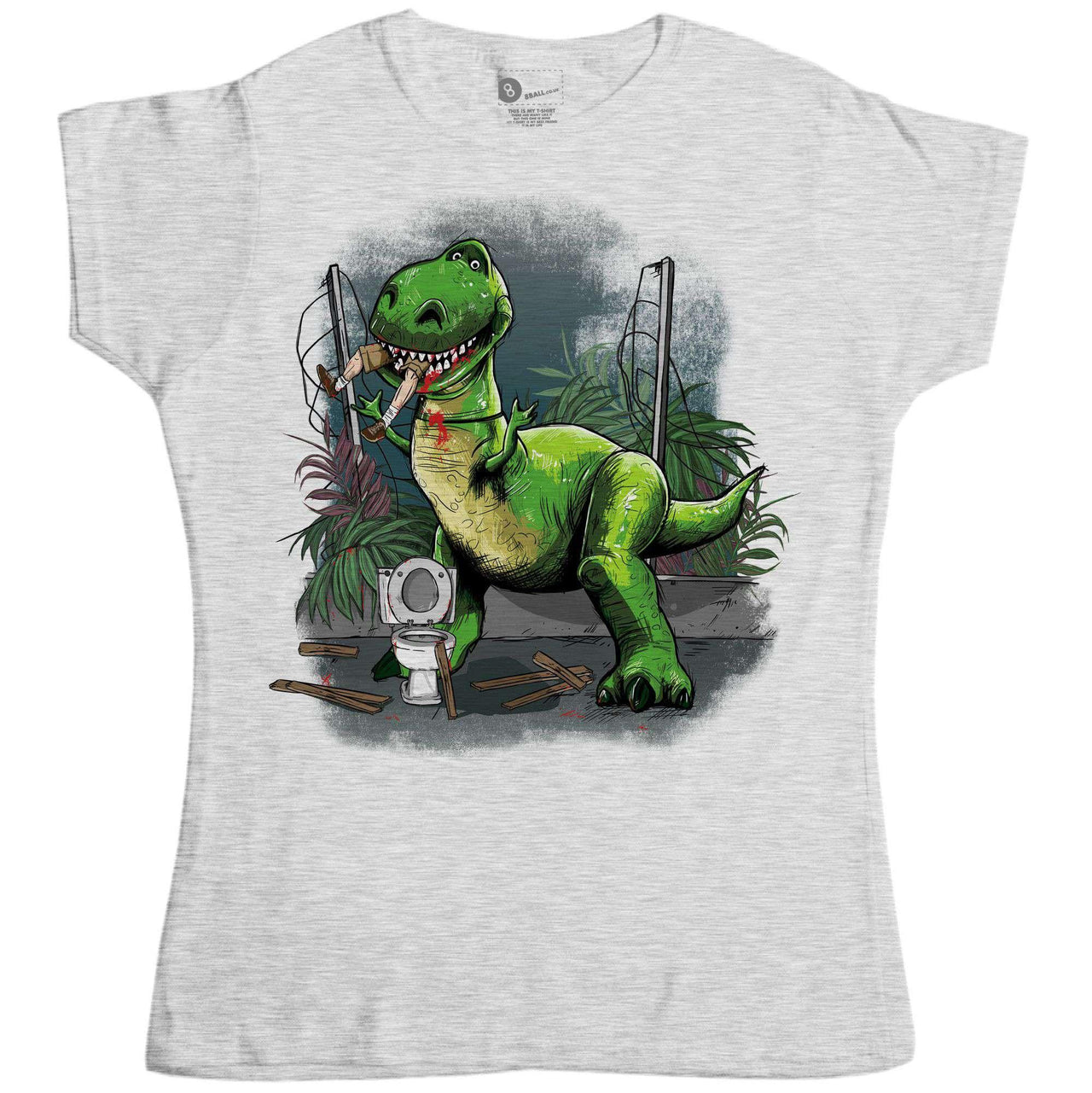 Jurassic Rex Womens Style T-Shirt 8Ball