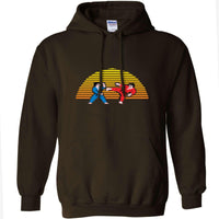 Thumbnail for Karate Sunset Graphic Hoodie 8Ball