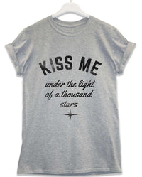 Thumbnail for Kiss Me Under Stars Lyric Quote Mens T-Shirt 8Ball