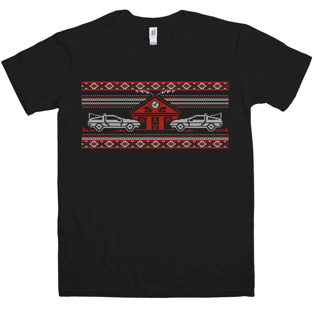 Knitted Jumper Style Bttf Graphic T-Shirt For Men 8Ball