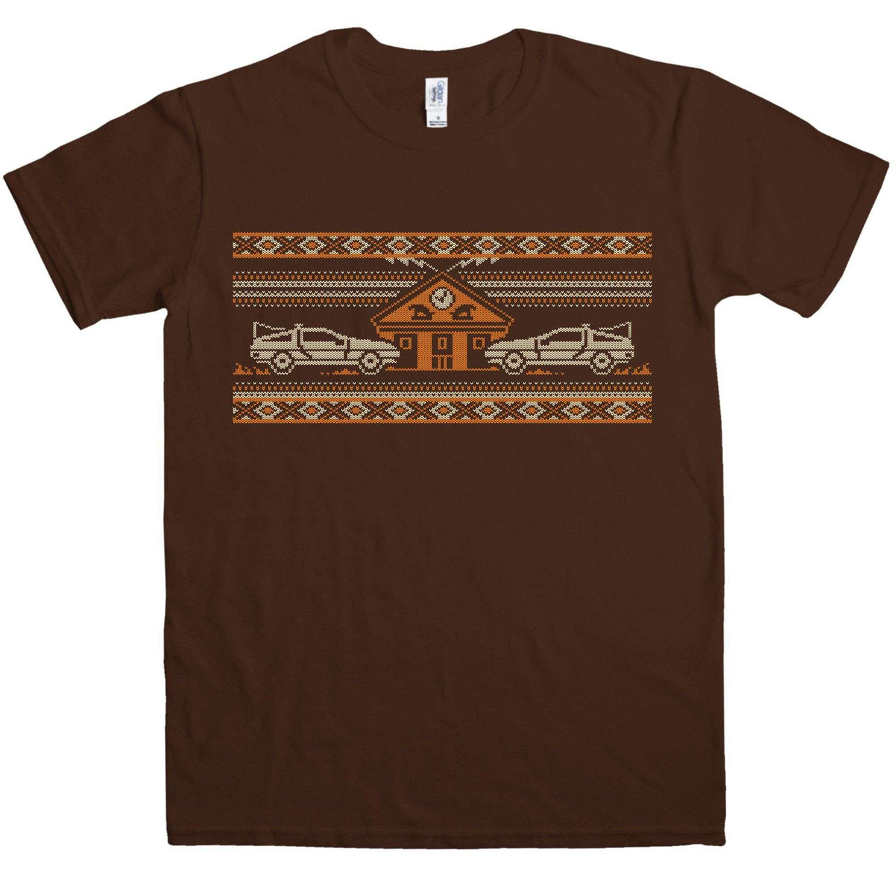 Knitted Jumper Style Bttf Graphic T-Shirt For Men 8Ball