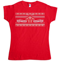 Thumbnail for Knitted Jumper Style Bttf Womens T-Shirt 8Ball