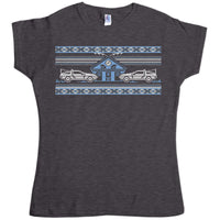 Thumbnail for Knitted Jumper Style Bttf Womens T-Shirt 8Ball