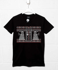 Thumbnail for Knitted Jumper Style Dr Who Mens T-Shirt 8Ball