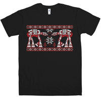 Thumbnail for Knitted Jumper Style Snow Walkers T-Shirt For Men 8Ball