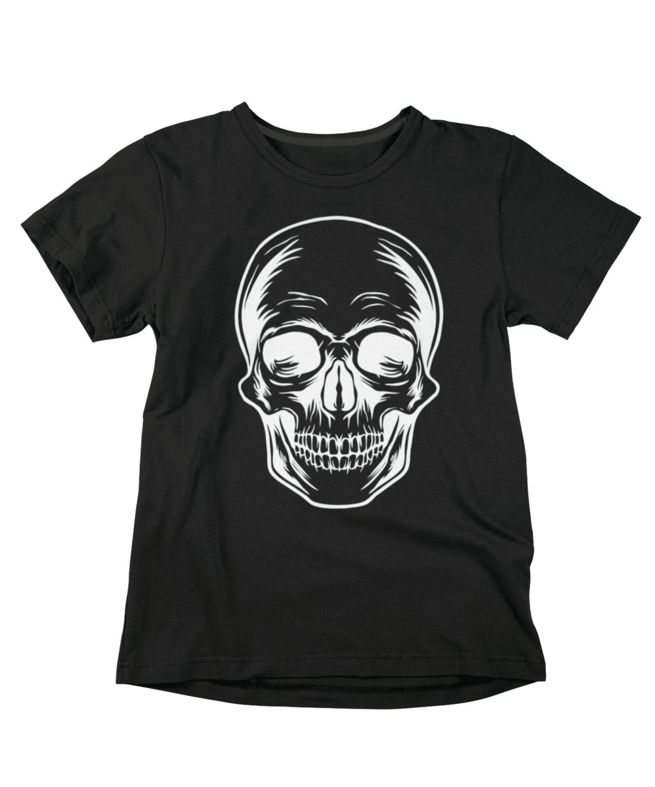 Large Skull Tattoo Design Adult Unisex Mens Graphic T-Shirt 8Ball