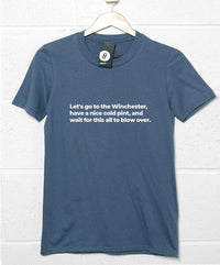 Thumbnail for Let's Go to the Winchetser Quote Mens Graphic T-Shirt 8Ball