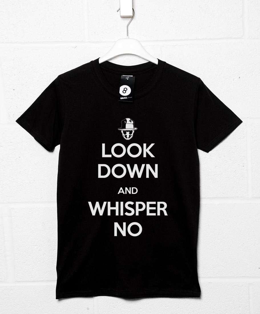 Look Down And Whisper No Mens Graphic T-Shirt For Men 8Ball