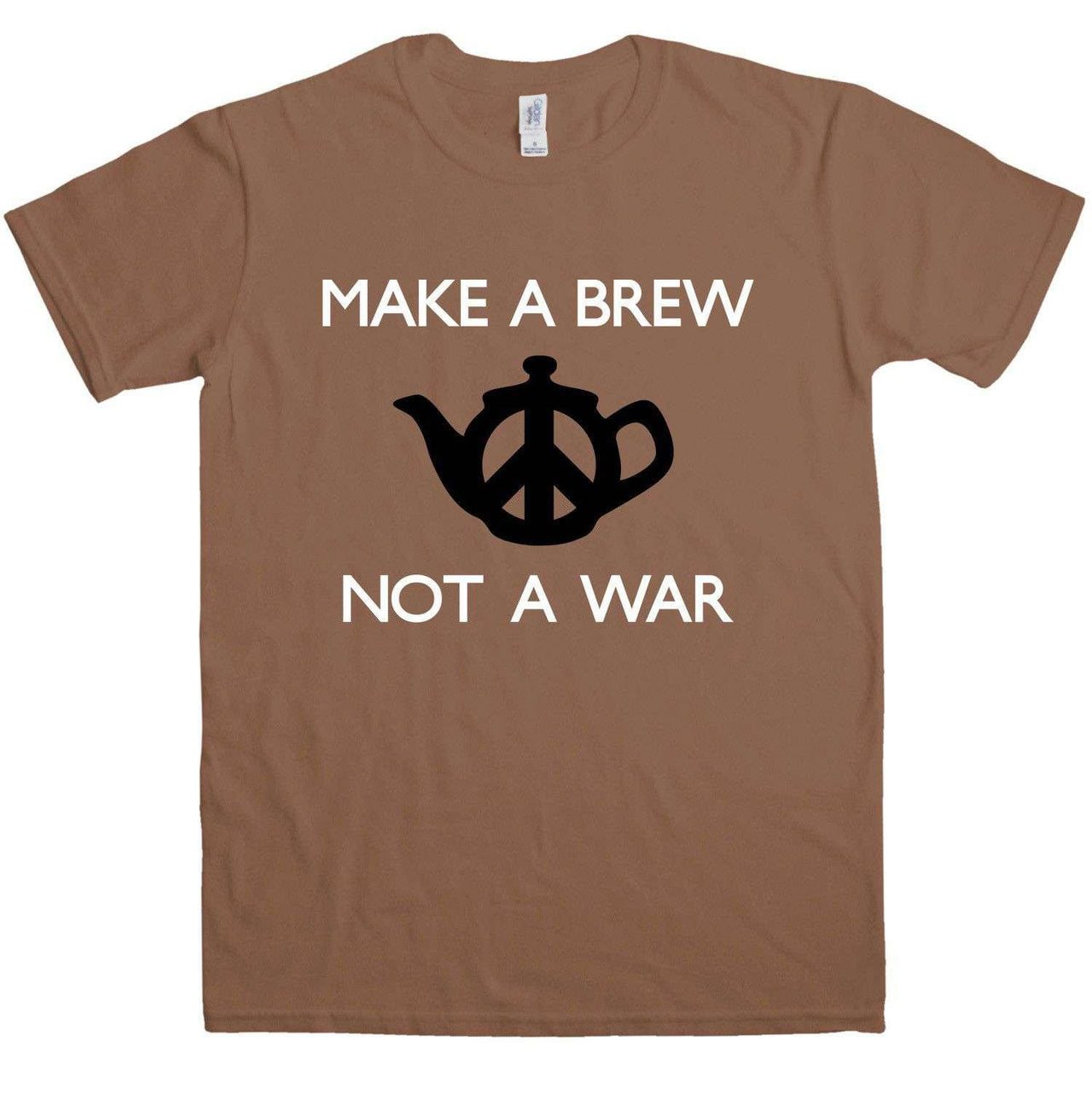 Make A Brew Not A War Mens Graphic T-Shirt 8Ball