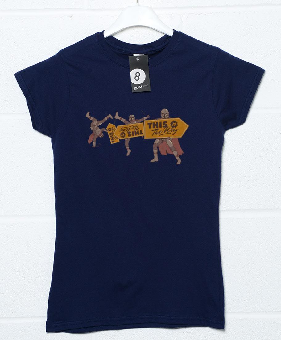 Mando Sign Spinner Womens Style T-Shirt 8Ball