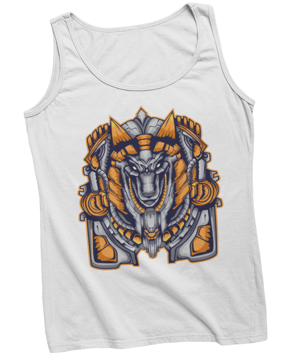 Mechanical Anubis Tattoo Design Adult Womens Vest Top 8Ball