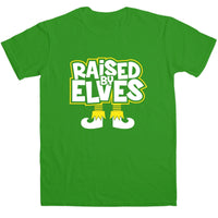 Thumbnail for Mens Funny Christmas Raised By Elves Unisex T-Shirt 8Ball