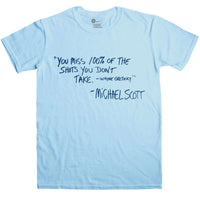 Thumbnail for Micheal Scott Wayne Gretzky Quote Unisex T-Shirt 8Ball