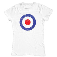 Thumbnail for Mod Target Circle Fitted Womens T-Shirt 8Ball