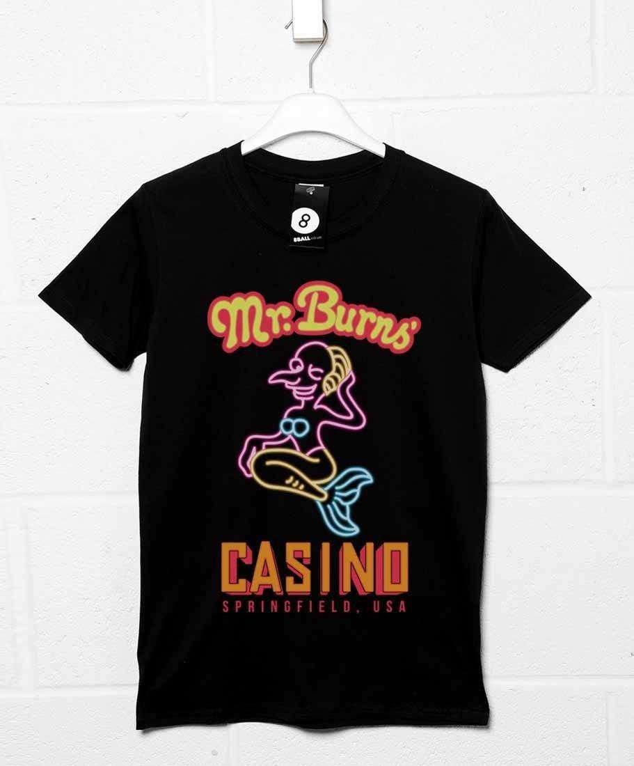 Mr Burns Casino Graphic T-Shirt For Men 8Ball