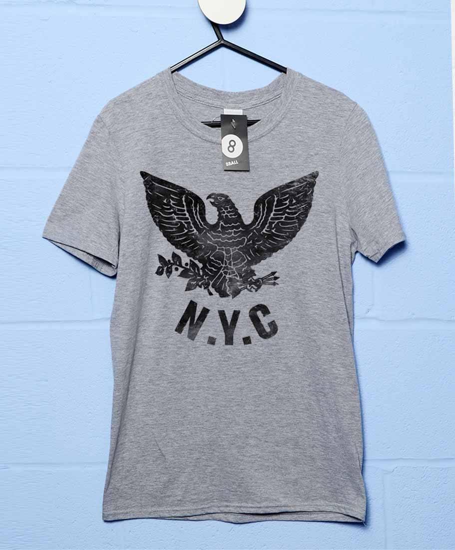 NYC Eagle Mens T-Shirt As Worn By Joey Ramone 8Ball