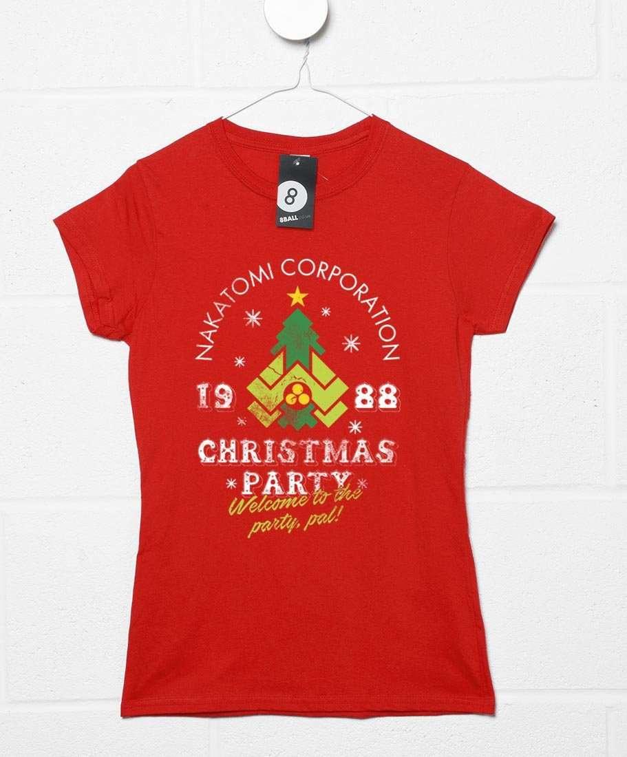 Nakatomi Christmas Party Womens T-Shirt 8Ball