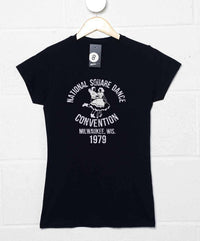 Thumbnail for National Square Dance Fitted Womens T-Shirt As Worn By Lemmy Kilmister 8Ball