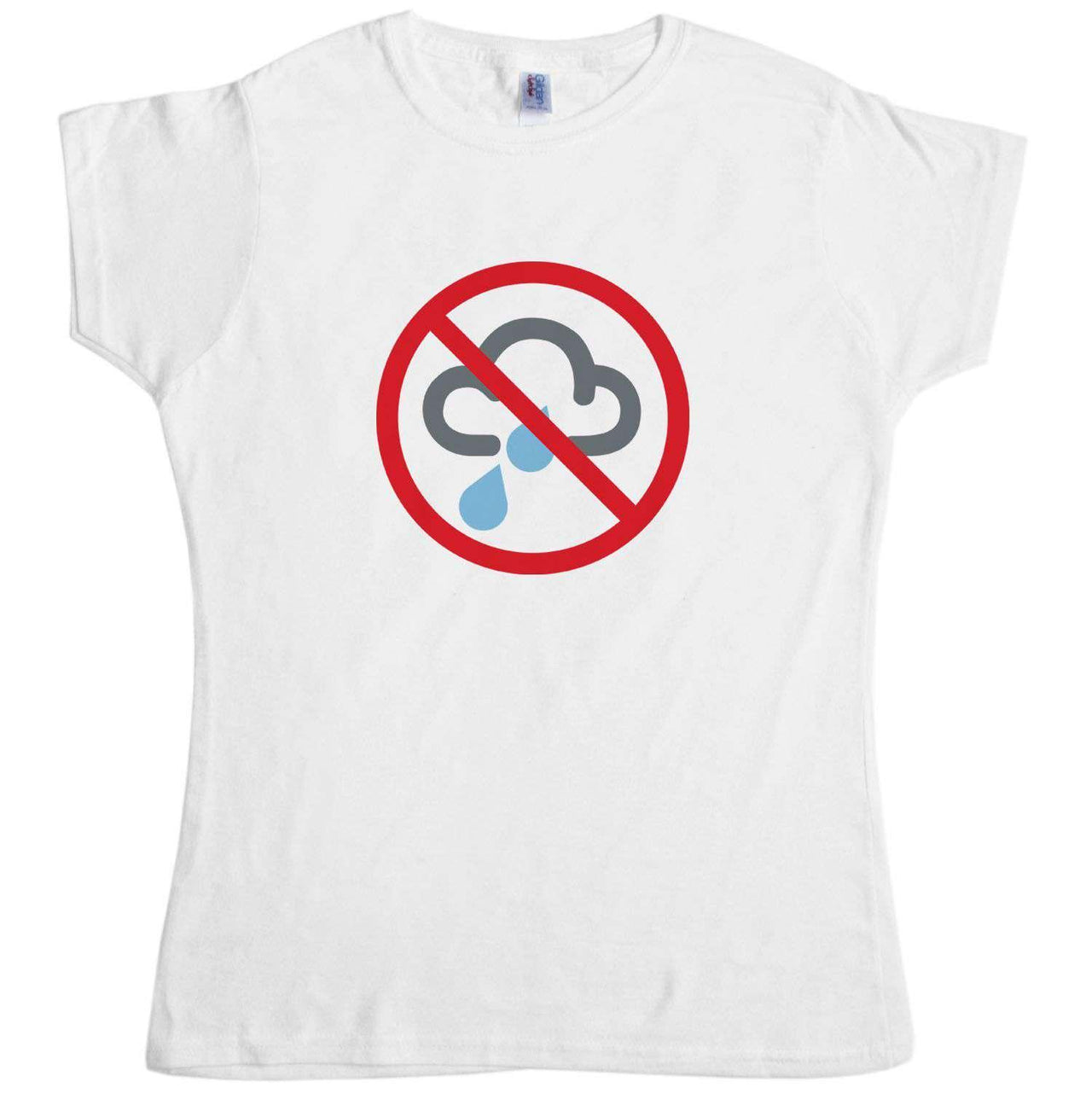No Rain Symbol T-Shirt for Women 8Ball