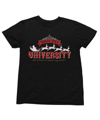 Thumbnail for North Pole University Christmas Unisex Mens Graphic T-Shirt 8Ball