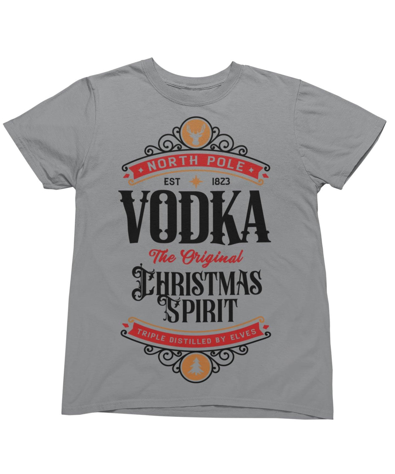 North Pole Vodka Christmas Unisex Graphic T-Shirt For Men 8Ball