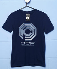 Thumbnail for OCP Chrome Logo Mens Graphic T-Shirt 8Ball